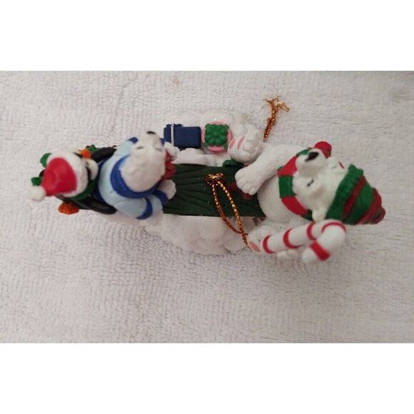 Image Creation Polar Bears On A Seesaw. Cute Winter or Christmas decoration ! - Picture 3 of 3